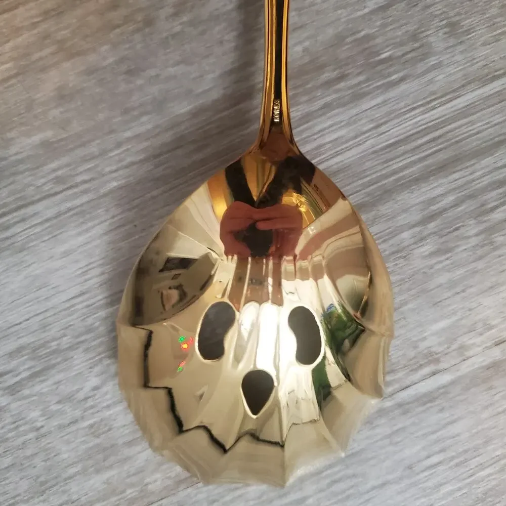 Farberware Gold Stainless Serving Spoon Vintage